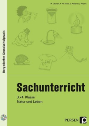 Sachunterricht - 3./4. Klasse, Natur und Leben, m. CD-ROM