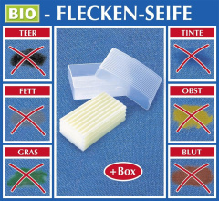 Bio-Fleckenseife mit Seifendose 2er Set