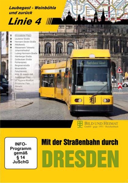 Mit der Straßenbahn durch DRESDEN - Linie 4 (DVD)