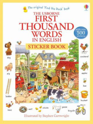 First Thousand Words in English Sticker Book