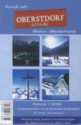 Zumstein Wanderkarte Rund um Oberstdorf/Allgäu, Winter-Wanderkarte