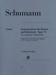 Fantasiestücke für Klavier und Klarinette (oder Violine oder Violoncello) op.73, Fassung für Violoncello