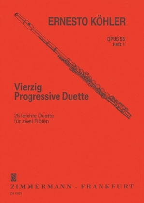 Vierzig progressive Duette op. 55 für 2 Flöten