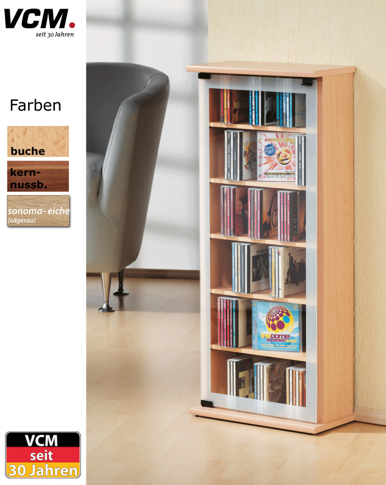 CD-Schrank "Classic - buche" für 150 CDs