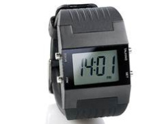 Sprechende LCD Herren-Armbanduhr