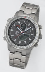 Eco Tech Time Solar Drive Funk-Titan Herrenuhr