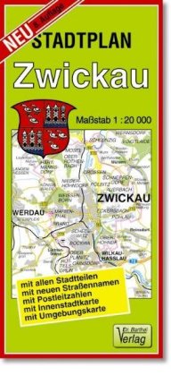 Doktor Barthel Stadtplan Zwickau und Werdau