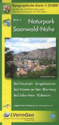 Topographische Karte Rheinland-Pfalz Naturpark Soonwald-Nahe. Bl.4