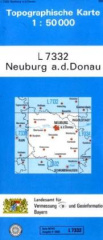 Topographische Karte Bayern Neuburg a. d. Donau