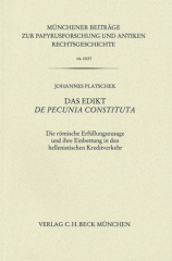 Das Edikt De pecunia constituta