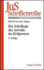 Der Schriftsatz des Anwalts im Zivilprozess