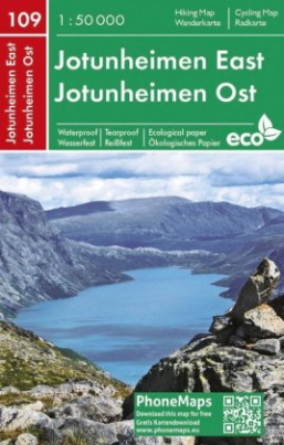 Jotunheimen Ost, Wander- Radkarte 1 : 50 000