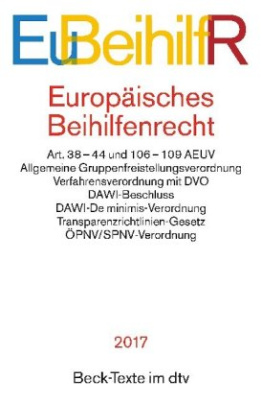 Europäisches Beihilfenrecht (EuBeihilfR)