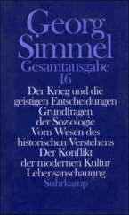 Der Krieg und die geistigen Entscheidungen; Grundfragen der Soziologie; Vom Wesen des historischen Verstehens; Der Konflikt der modernen Kultur; Lebensanschauung