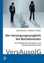 Der Versorgungsausgleich bei Betriebsrenten, m. 1 CD-ROM