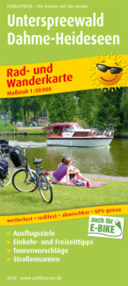 PublicPress Rad- und Wanderkarte Unterspreewald - Dahme-Heideseen