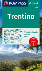 KOMPASS Wanderkarte Trentino