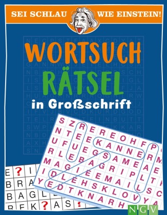 Sei schlau wie Einstein! - Wortsuchrätsel in Großschrift