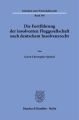 Die Fortführung der insolventen Fluggesellschaft nach deutschem Insolvenzrecht.