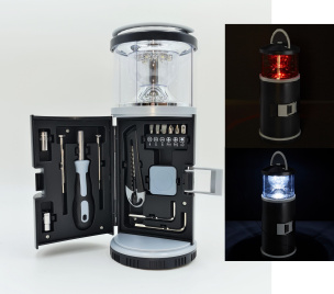 LED-Leuchte mit 15-teiliger Werkzeugbox