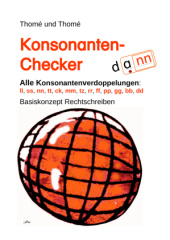 Konsoten-Checker. Alle Konsotenverdoppelungen: ll, ss, nn, tt, ck, mm, tz, rr, ff, pp, gg, bb, dd.