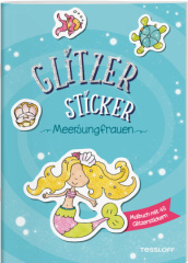 Glitzer-Sticker Malbuch. Meerjungfrauen