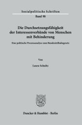 Die Durchsetzungsfähigkeit der Interessenverbände von Menschen mit Behinderung.