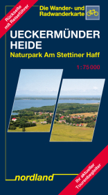 Nordland Karte Ueckermünder Heide/Oderhaff mit Stadtkarte Ueckermünde