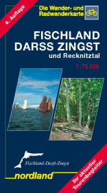 Nordland Karte Fischland, Darss, Zingst und Recknitztal