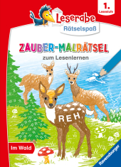 Leserabe Rätselspaß Zauber-Malrätsel zum Lesenlernen: Im Wald (1. Lesestufe)