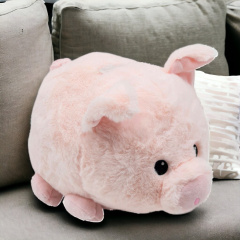 Piggy, das flauschige grunzende Sparschwein (2er-Set)
