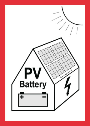 Feuerwehraufkleber PV+Speicher DIN A7 wetterfest (100 Expl.)