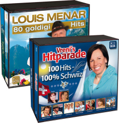 Louis Menar - 80 Goldigi Hits + Vreni´s Hitparade - 100 Hits - 100 % Schwiiz