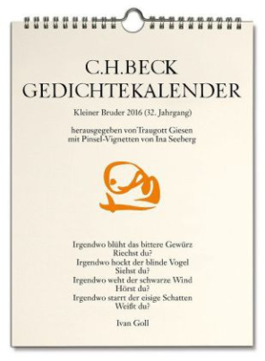 C.H. Beck Gedichtekalender Kleiner Bruder 2016