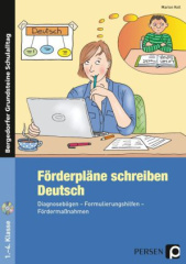 Förderpläne schreiben: Deutsch, m. CD-ROM