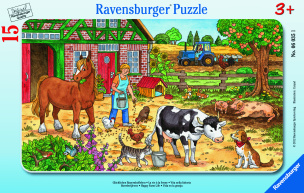 Kinder Puzzle - Glückliches Bauernhofleben